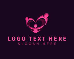 Social - Human Family Love logo design