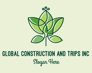 Tea - Minimalist Green Leaf logo design