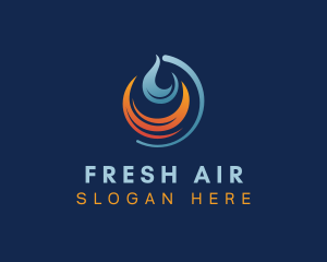 Heat & Cold Ventilation logo design