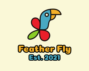 Flying Parrot Fan  logo design