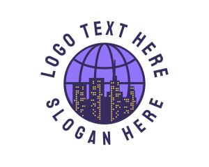 World - Global Cityscape Architecture logo design