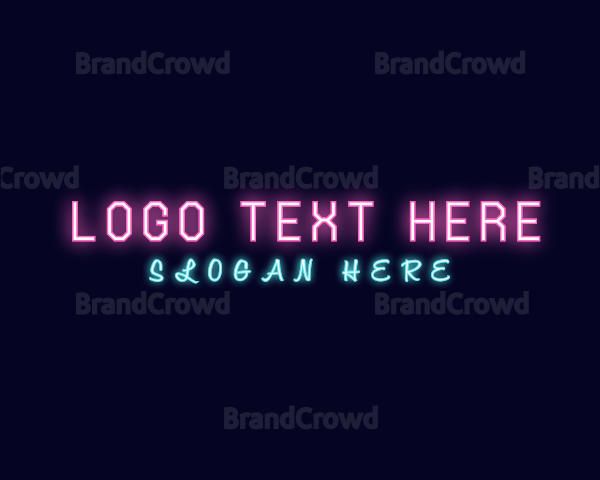 Glowing Neon Entertainment Logo