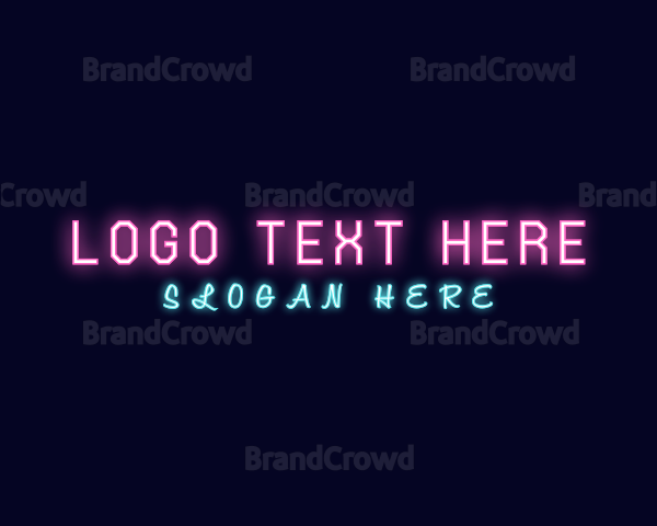 Glowing Neon Entertainment Logo