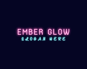 Glowing Neon Entertainment logo design