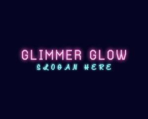 Glowing Neon Entertainment logo design