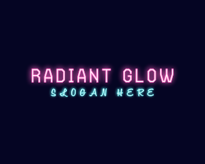 Glowing Neon Entertainment logo design