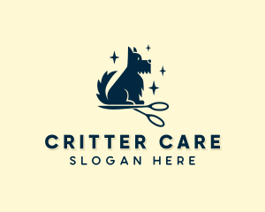 Terrier Dog Pet Care  logo design