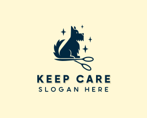 Terrier Dog Pet Care  logo design