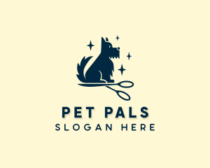 Terrier Dog Pet Care  logo design