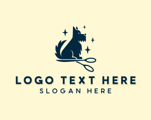 Terrier Dog Pet Care  Logo