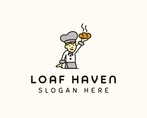 Bread Baker Boy logo design