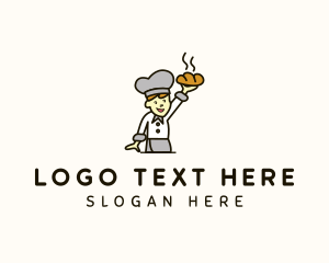 Boy - Bread Baker Boy logo design