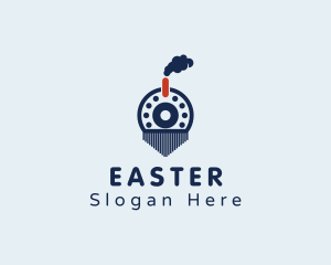 Steam Engine Train  Logo