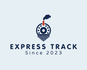 Train - Steam Engine Train logo design