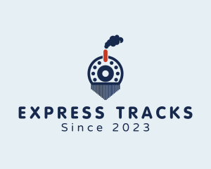 Train - Steam Engine Train logo design