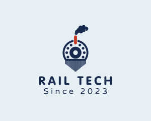 Steam Engine Train  logo design