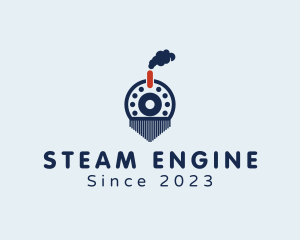 Locomotive - Steam Engine Train logo design