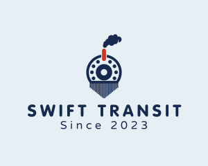 Transit - Steam Engine Train logo design