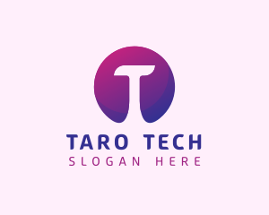 Cyber Tech Letter T logo design