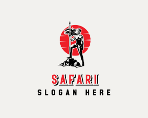 Spear Warrior Female Logo