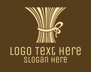 Ribbon - Brown Hay Bundle logo design