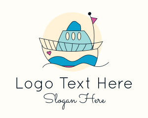 Sailing Toy Boat logo design