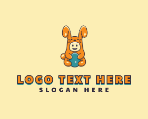 Hare - Easter Bunny Baby Costume logo design