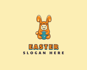 Easter Bunny Baby Costume logo design