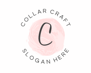 Round Watercolor Script logo design