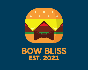 Bow Tie Hamburger logo design