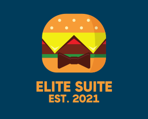 Bow Tie Hamburger logo design