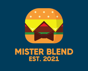 Mister - Bow Tie Hamburger logo design