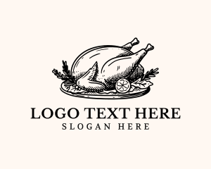 Roast - Roast Turkey Restaurant logo design