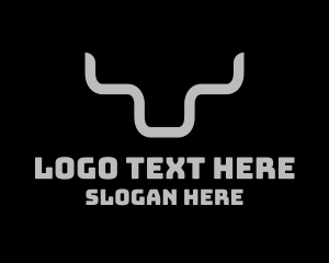 Silver - Silver Bull Horn logo design