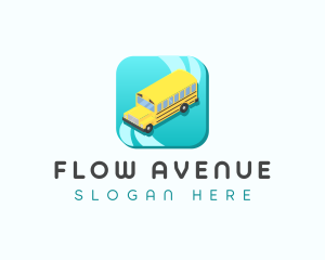 School Bus Shuttle logo design