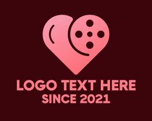 Filming - Heart Cinema Reel logo design