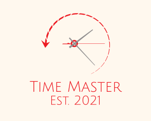 Chronometer - Time Arrow Compass logo design