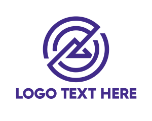 Line - Circle Line Mountain logo design