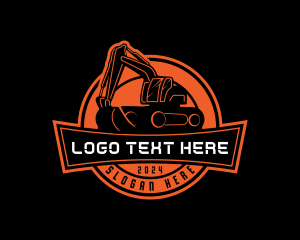 Contractor - Industrial Machinery Excavator logo design