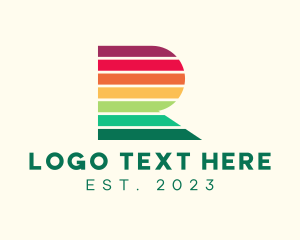 Colorful - Rainbow Media Letter logo design