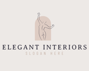 Elegant Woman Body logo design