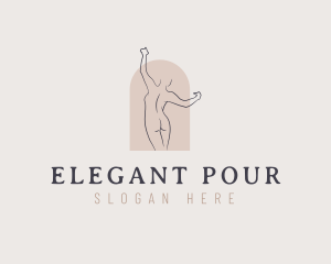 Elegant Woman Body logo design