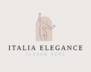 Elegant Woman Body logo design