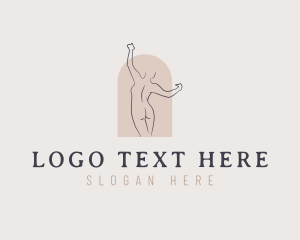 Massage - Elegant Woman Body logo design