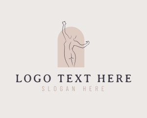 Elegant Woman Body Logo