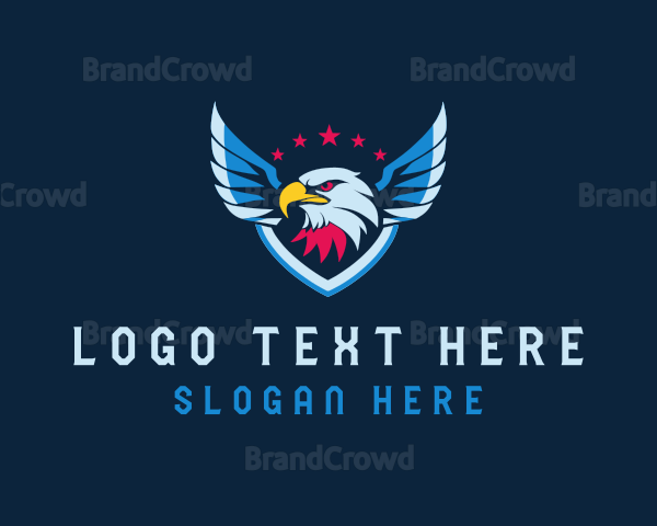 Military Eagle Wings Logo