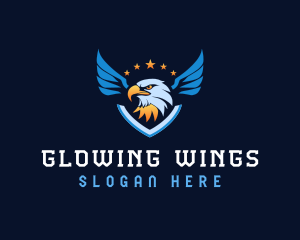 Military Eagle Wings logo design