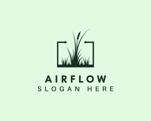 Gardening Grass Lawn logo design