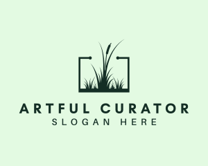 Gardening Grass Lawn logo design