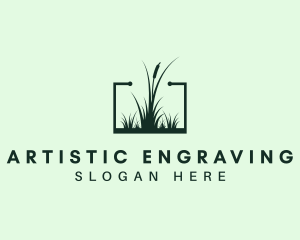 Gardening Grass Lawn logo design